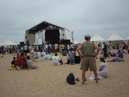 mieure spectacle a la plage d'agadir in 05/07/2005